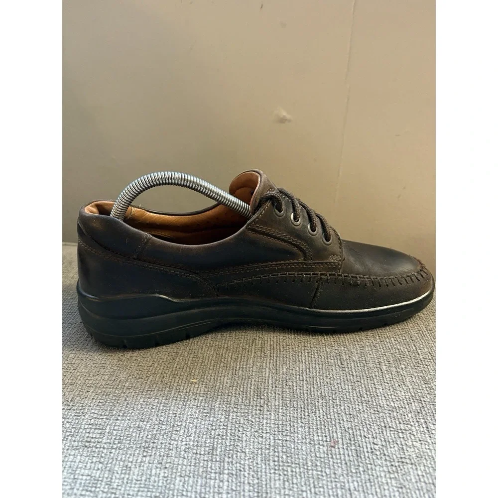 Ecco Seawalker Casual Walking Shoes Brown Leather Mens Size EU 42 US 8.5-9
